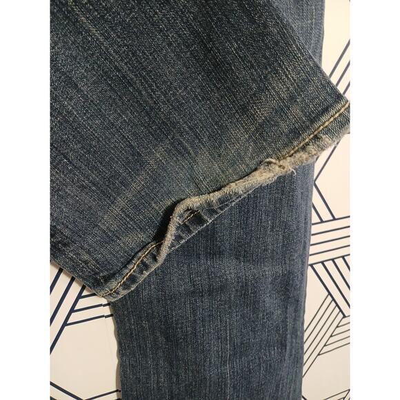Womens Mek Auckland Denim Distressed Boot Cut Jeans Size 28 - Picture 5 of 6